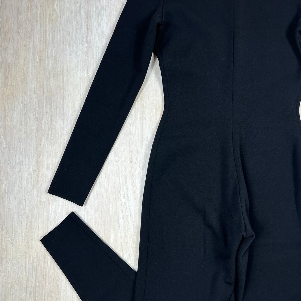 Alaïa Black Long Sleeve Sculpted Knit Jumpsuit Italy Designer Luxury FR 40 US 6 - Picture 4 of 11